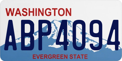 WA license plate ABP4094
