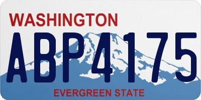 WA license plate ABP4175