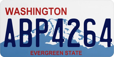 WA license plate ABP4264