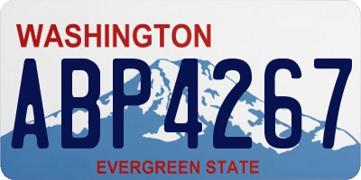 WA license plate ABP4267
