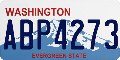 WA license plate ABP4273
