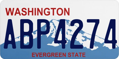 WA license plate ABP4274