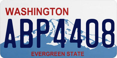 WA license plate ABP4408