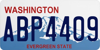 WA license plate ABP4409