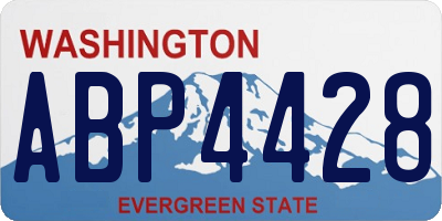 WA license plate ABP4428