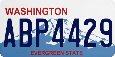 WA license plate ABP4429