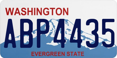 WA license plate ABP4435