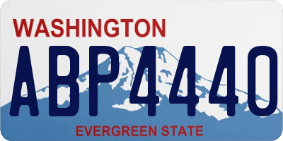 WA license plate ABP4440