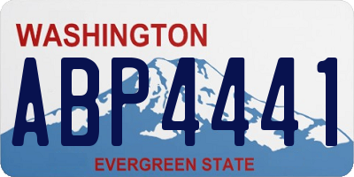 WA license plate ABP4441