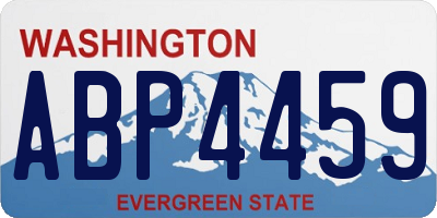 WA license plate ABP4459
