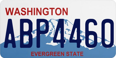WA license plate ABP4460