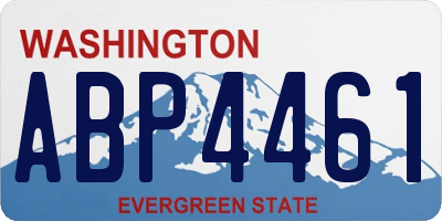 WA license plate ABP4461
