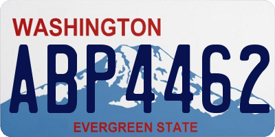 WA license plate ABP4462