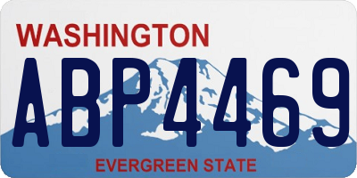 WA license plate ABP4469
