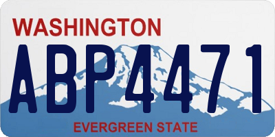 WA license plate ABP4471