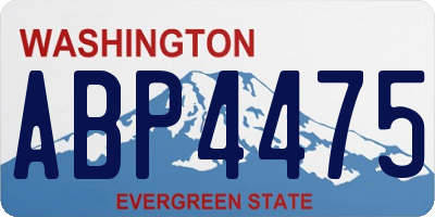 WA license plate ABP4475