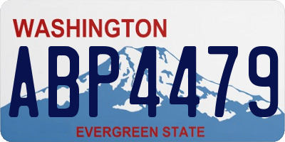 WA license plate ABP4479