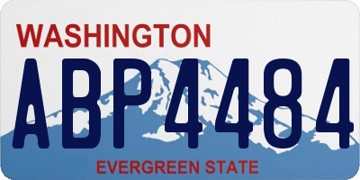 WA license plate ABP4484