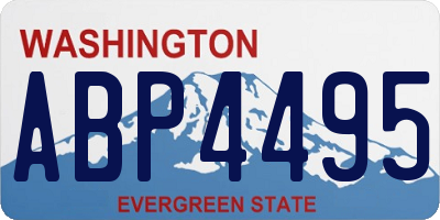 WA license plate ABP4495