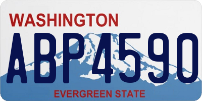 WA license plate ABP4590