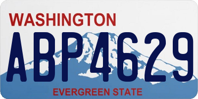 WA license plate ABP4629