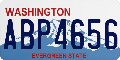 WA license plate ABP4656