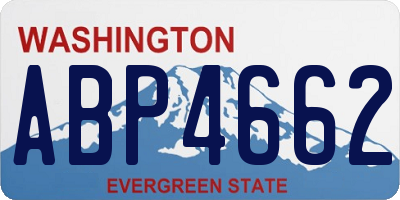 WA license plate ABP4662