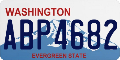 WA license plate ABP4682
