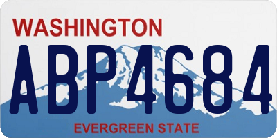 WA license plate ABP4684