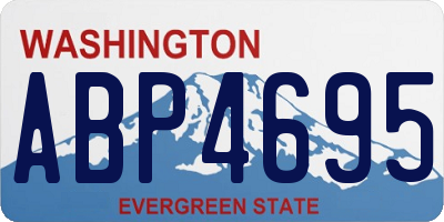 WA license plate ABP4695