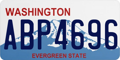 WA license plate ABP4696