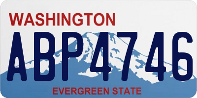 WA license plate ABP4746