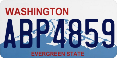 WA license plate ABP4859