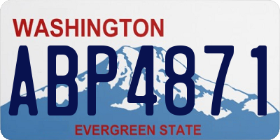 WA license plate ABP4871