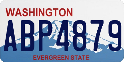 WA license plate ABP4879