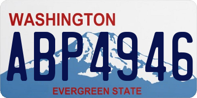 WA license plate ABP4946