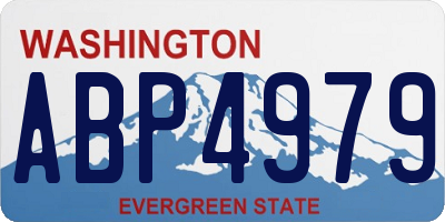 WA license plate ABP4979