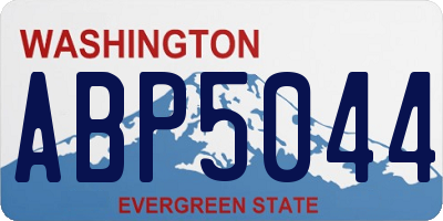 WA license plate ABP5044