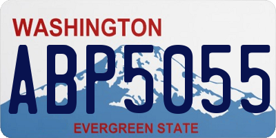 WA license plate ABP5055