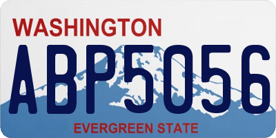 WA license plate ABP5056