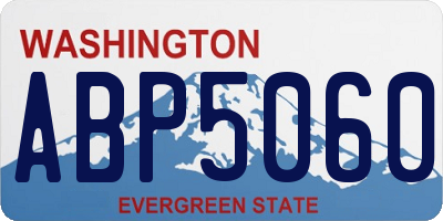 WA license plate ABP5060
