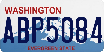 WA license plate ABP5084