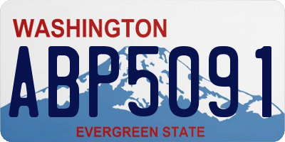 WA license plate ABP5091