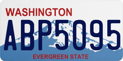 WA license plate ABP5095