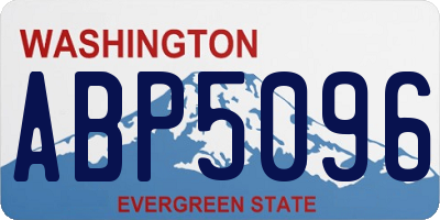 WA license plate ABP5096