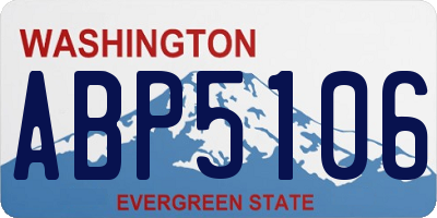 WA license plate ABP5106