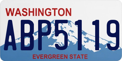 WA license plate ABP5119