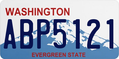 WA license plate ABP5121