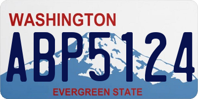 WA license plate ABP5124
