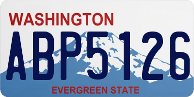 WA license plate ABP5126